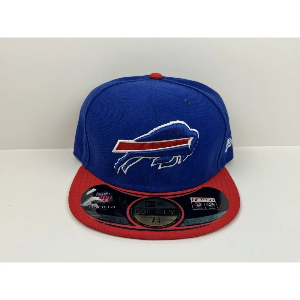 New Era Buffalo Bills 59FIFTY Blue Red Fitted‎ Cap Size 7 3/8